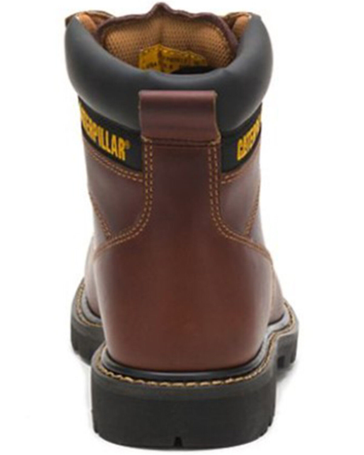 Image #4 - CAT Men's 6" Second Shift Lace-Up Work Boots - Steel Toe, Tan, hi-res