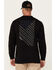 Image #1 - Hawx Men's Stripes Long Sleeve Graphic Work T-Shirt, Black, hi-res