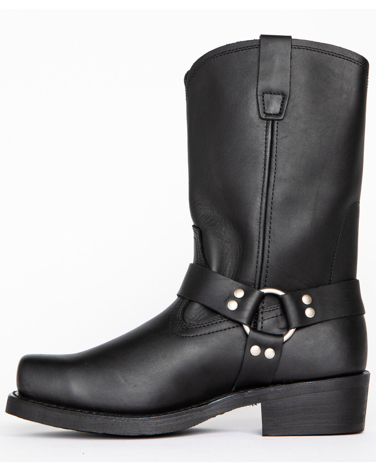 Image #3 - Brothers and Sons Men's Pull-On Motorcycle Boots - Square Toe, Black, hi-res