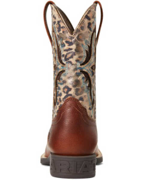 Image #3 - Ariat Girls' Koel VentTEK Leopard Print Western Boots - Broad Square Toe , Brown, hi-res
