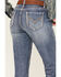 Image #4 - Rock & Roll Denim Women's Light Wash Bootcut Riding Jeans, Blue, hi-res