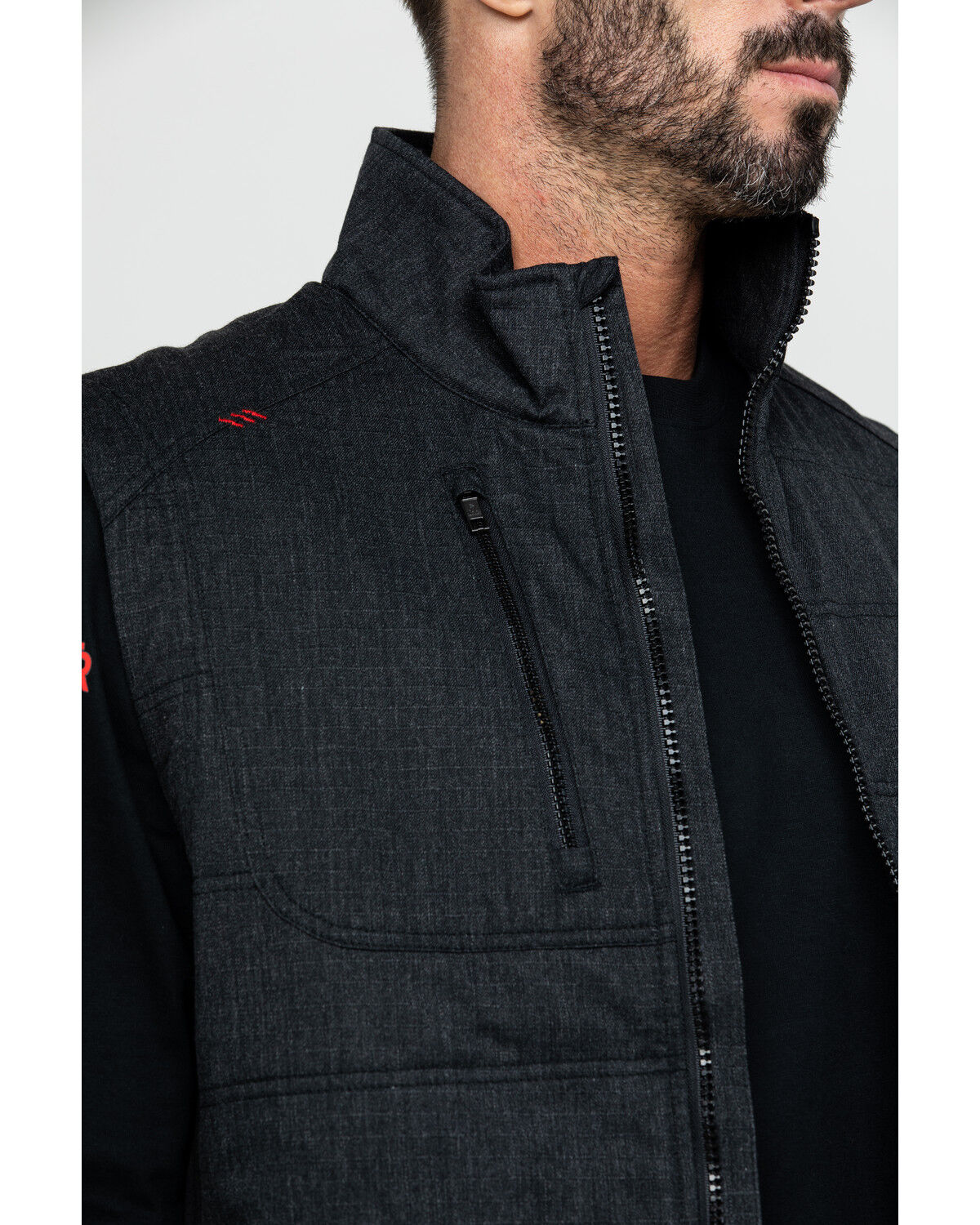 Image #5 - Ariat Men's FR Cloud 9 Insulated Work Vest, Black, hi-res