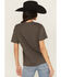 Image #4 - Blended Women's Wild West Studded Short Sleeve Graphic Tee, Grey, hi-res