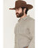 Image #2 - Gibson Trading Co Men's Bullseye Geo Print Long Sleeve Button-Down Western Shirt, Ivory, hi-res