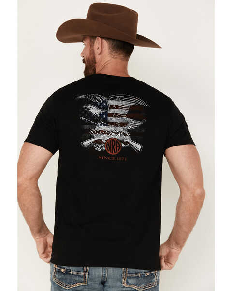 Image #1 - Smith & Wesson Men's NRA Freedom Eagle Short Sleeve Graphic T-Shirt, Black, hi-res