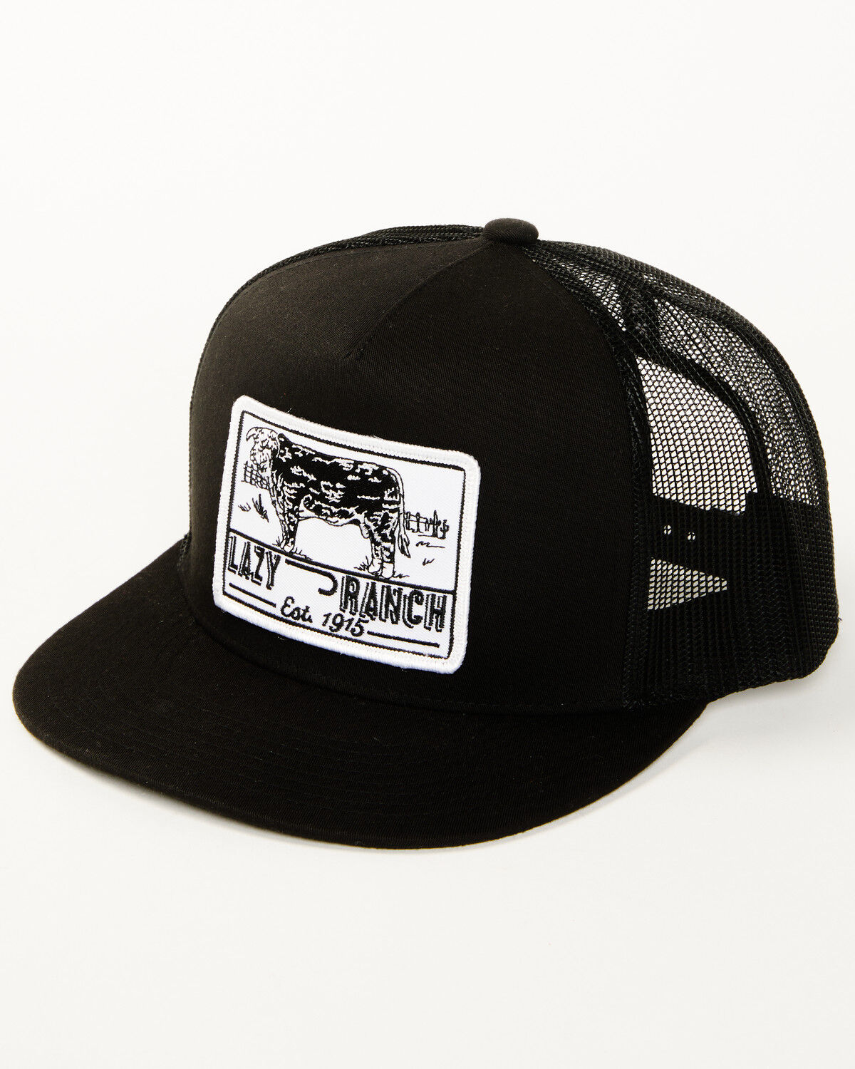 Image #1 - Lazy J Ranch Wear Men's Boot Barn Exclusive Bull Trap Ball Cap, Black, hi-res