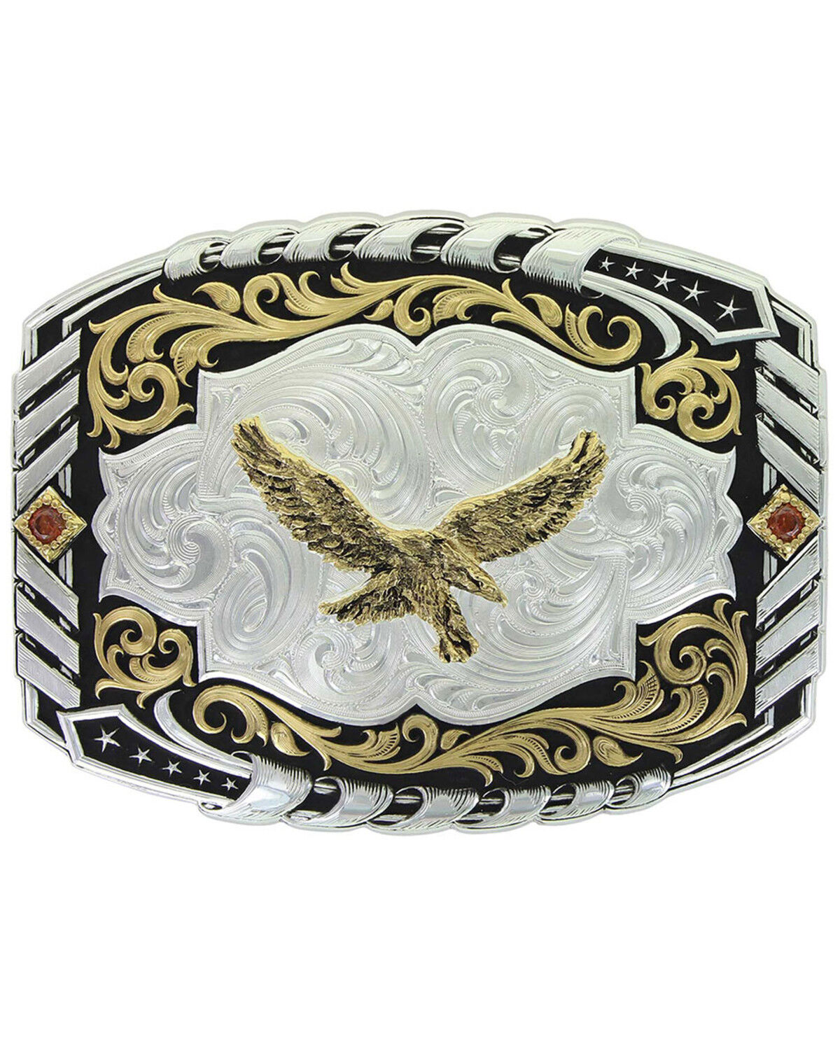 Image #1 - Montana Silversmiths Women's Cantle Roll Buckle, Silver, hi-res