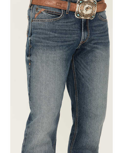 Image #2 - Ariat Men's M4 Campbell 2X Medium Wash Performance Relaxed Bootcut Jeans , Blue, hi-res