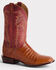 Image #1 - Lucchese Men's Wyatt Exotic Caiman Belly Western Boots - Broad Square Toe, Sienna, hi-res