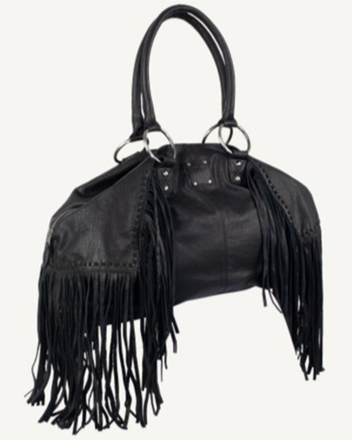 STS Ranchwear By Carroll Women's Indie Carmen Fringe Purse, Black, hi-res
