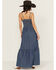 Image #4 - Wrangler Retro Women's Denim Smocked Maxi Dress, Blue, hi-res