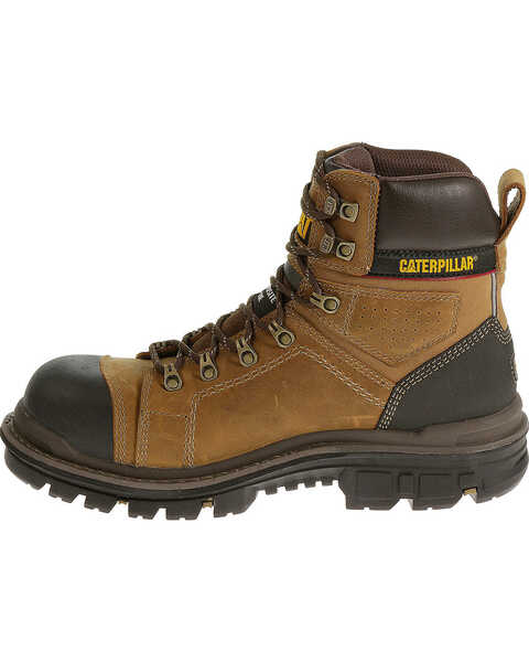 Caterpillar Men's Hauler 6" Waterproof Work Boots - Composite Toe, Light Brown, hi-res