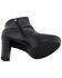 Image #6 - Milwaukee Leather Women's Block Heel Harness Booties - Round Toe, Black, hi-res