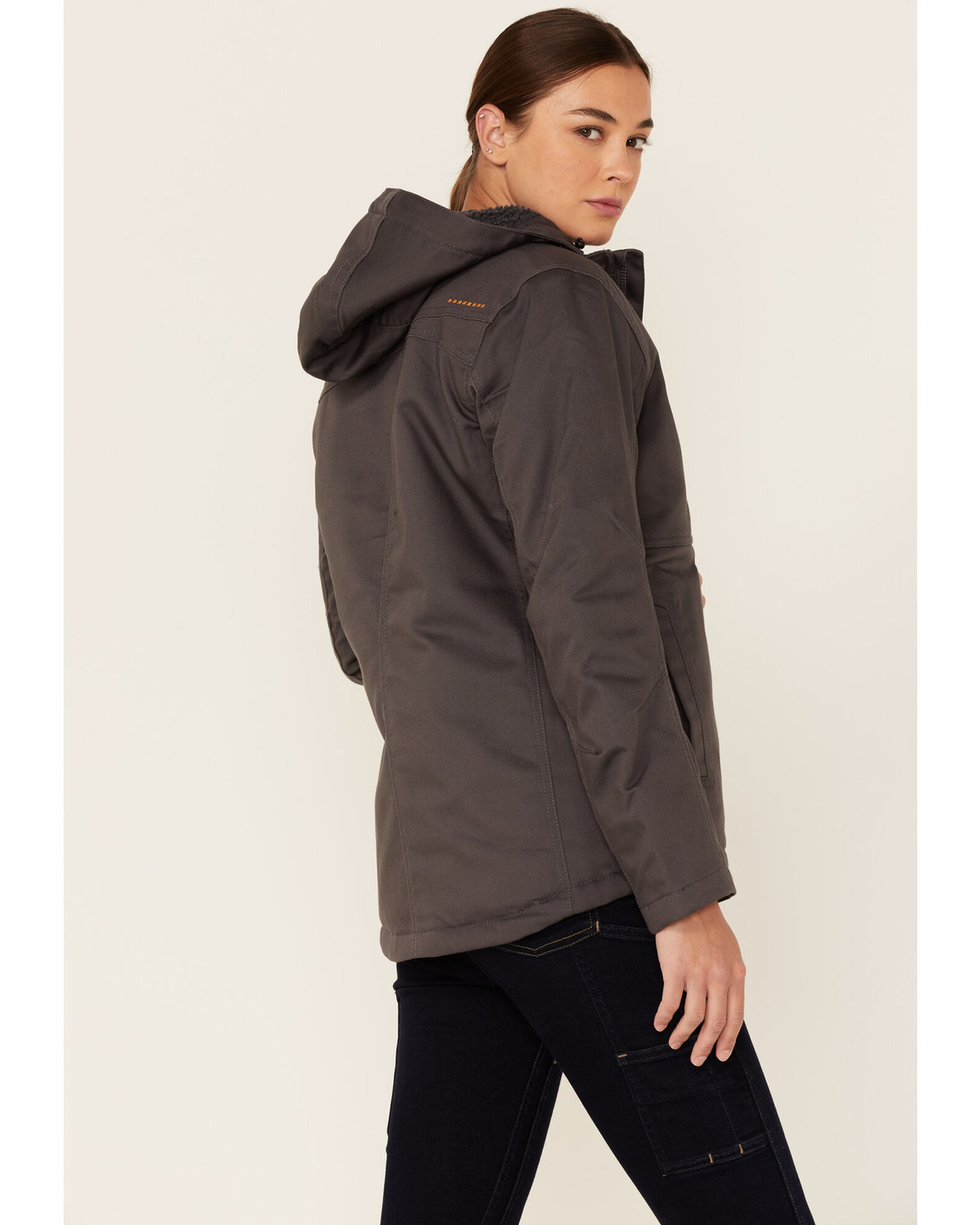 Image #3 - Ariat Women's Rebar DuraCanvas Insulated Jacket, Grey, hi-res