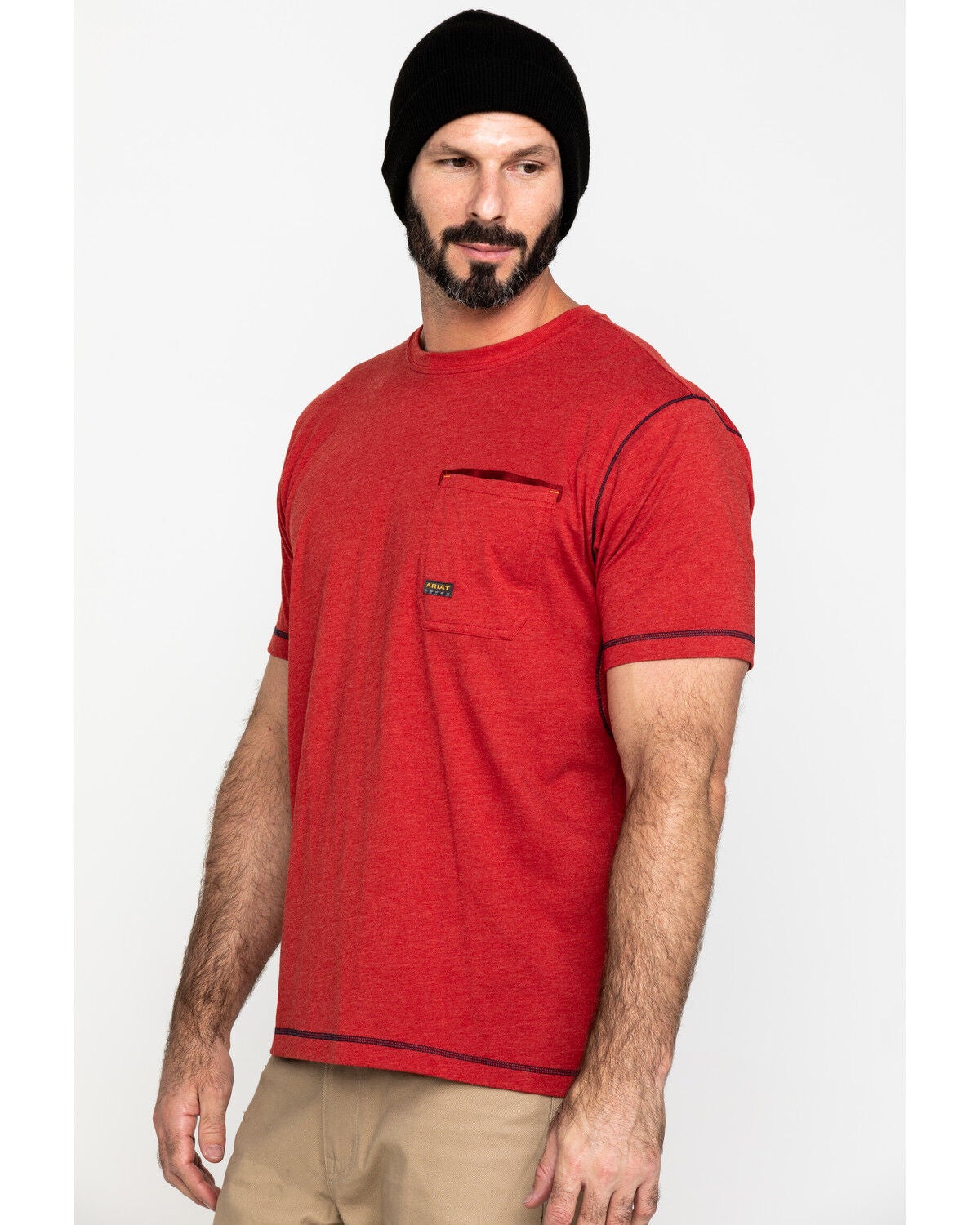 ARIAT Men's Rebar Cotton Strong Graphic Long Sleeve Work T-Shirt - 10027901-M Bl