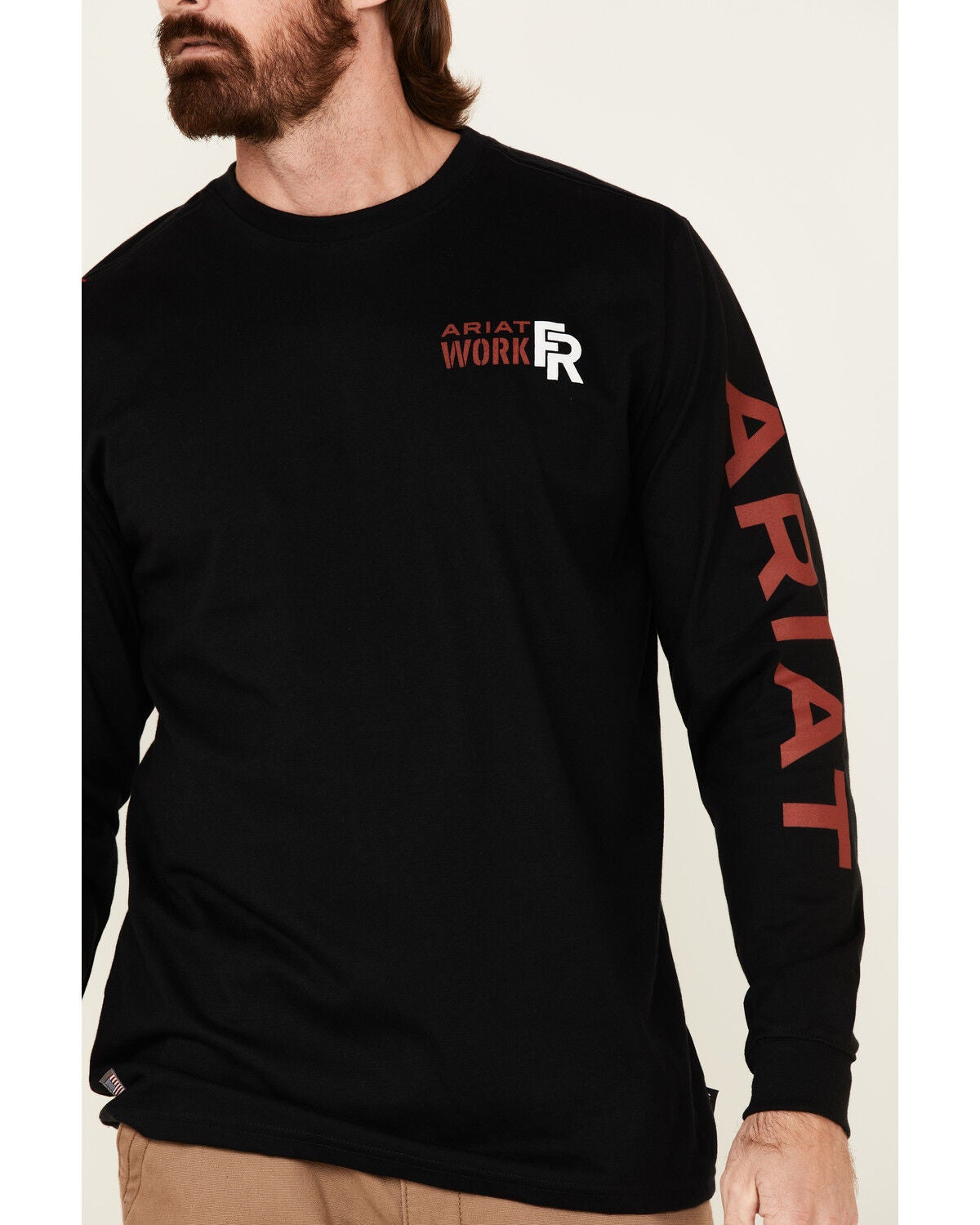 Logo Crew Neck Long Sleeve Shirt | Sheplers