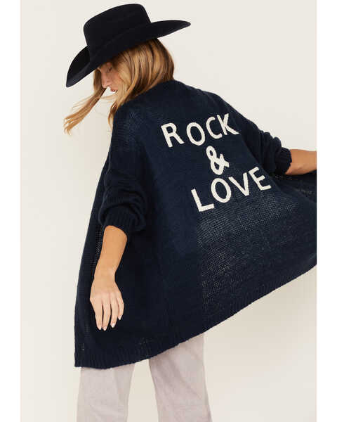 Revel Women's Rock & Love Cardigan, Navy, hi-res