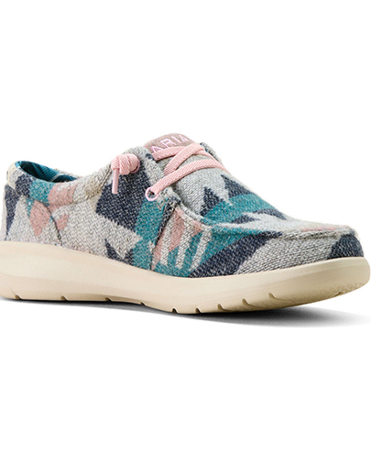 Image #1 - Ariat Women's Hilo Southwestern Print Flannel Casual Shoes - Moc Toe, Multi, hi-res