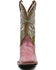 Image #4 - Dan Post Women's Eel Exotic Western Boots - Broad Square Toe, Pink, hi-res