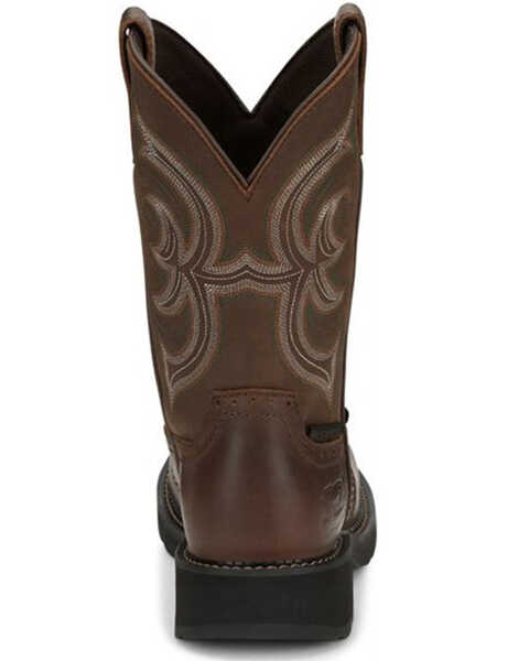 Justin Women's Wanette Waterproof Western Work Boots - Steel Toe, Brown, hi-res