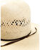 Rodeo King Men's 25X Natural Jute Open Crown Straw Western Hat , Natural, hi-res