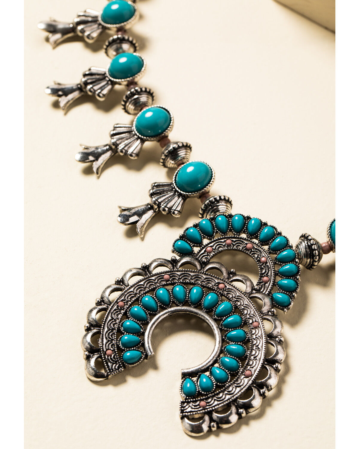 Image #4 - Shyanne Women's In The Oasis Squash Blossom Necklace, Silver, hi-res