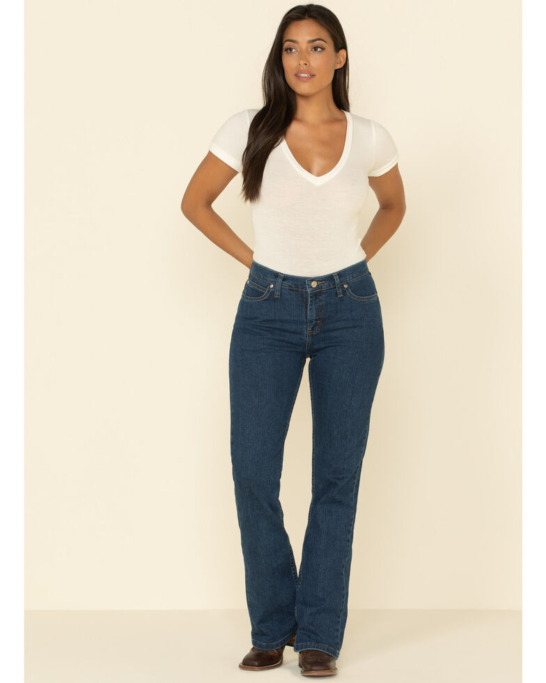Wrangler Women's As Real As Classic Fit Bootcut Jeans, Denim, hi-res