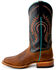 Image #2 - Horse Power Men's Bison Western Boots - Broad Square Toe, Brown, hi-res