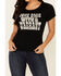 Idyllwind Women's Warrant Short Sleeve Trustie Tee , Black, hi-res