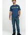 Image #6 - Carhartt Men's Signature Logo Graphic Short Sleeve Work T-Shirt, Indigo, hi-res