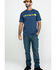 Carhartt Men's Signature Logo Graphic Short Sleeve Work T-Shirt , Indigo, hi-res