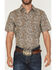 Image #3 - Cody James Men's Wells Floral Paisley Print Short Sleeve Button-Down Stretch Western Shirt - Tall, Rust Copper, hi-res