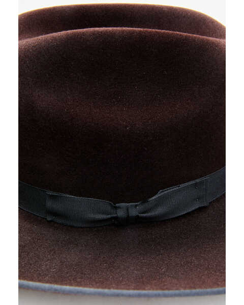Image #2 - Serratelli 8X Felt Cowboy Hat , Black Cherry, hi-res