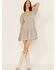 Image #2 - Heartloom Women's Kendra Peri Plaid Off Shoulder Mini Dress, Periwinkle, hi-res