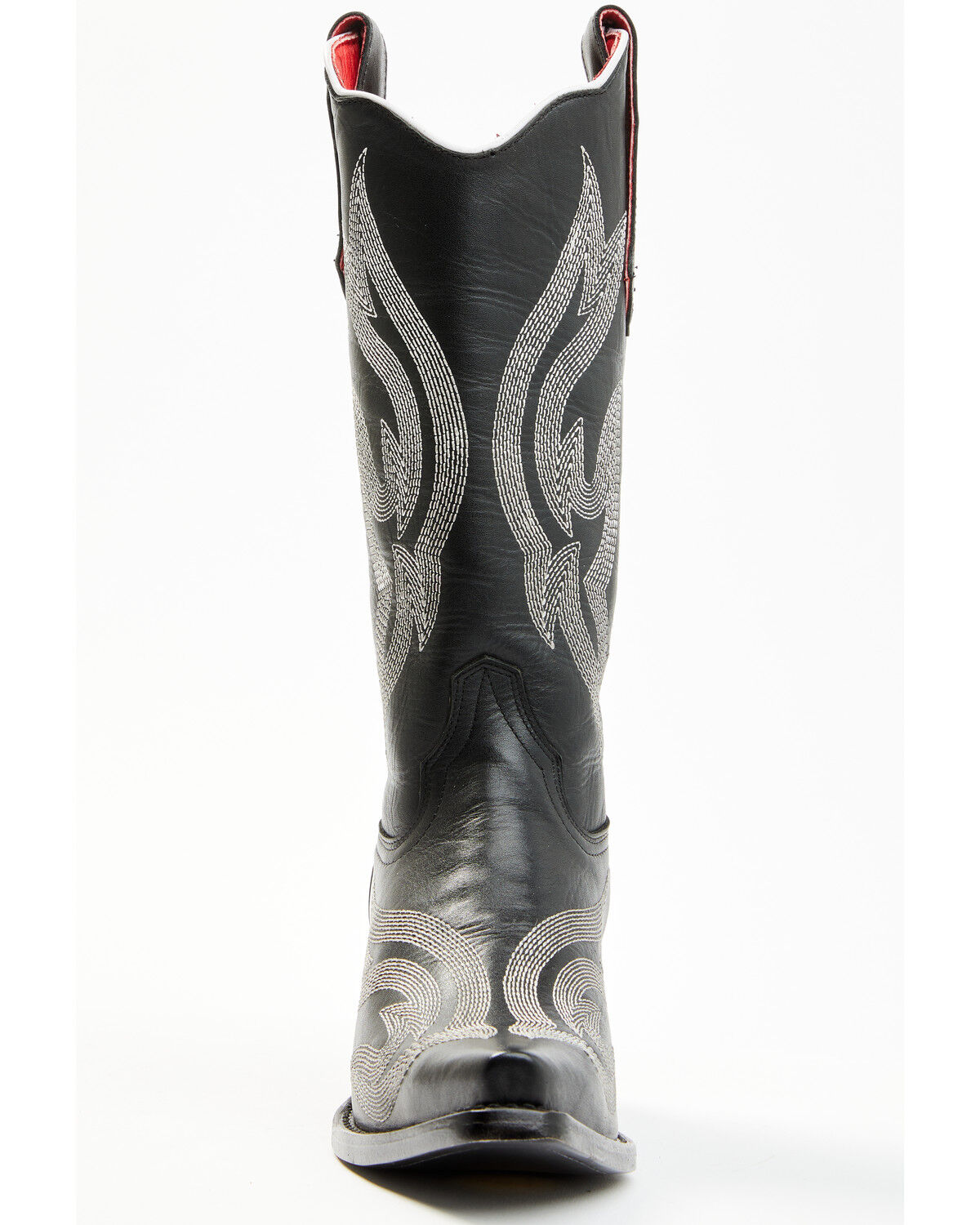Image #4 - Planet Cowboy Women's Psychedelic Lines On The Highway Leather Western Boot - Snip Toe, Black, hi-res