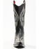 Image #4 - Planet Cowboy Women's Psychedelic Lines On The Highway Leather Western Boot - Snip Toe, Black, hi-res