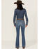 Image #3 - Kimes Ranch Women's Jennifer Medium Wash High Rise Stretch Trouser Jeans , Medium Wash, hi-res