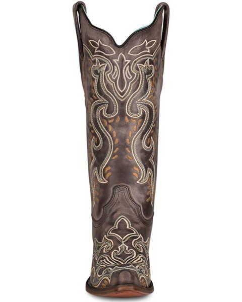 Image #3 - Corral Women's Brown Embroidery Western Boots - Snip Toe, Brown, hi-res