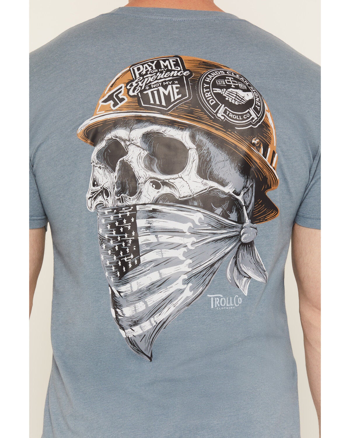 Image #4 - Troll Co Men's Headstrong Short Sleeve Graphic T-Shirt, Blue, hi-res