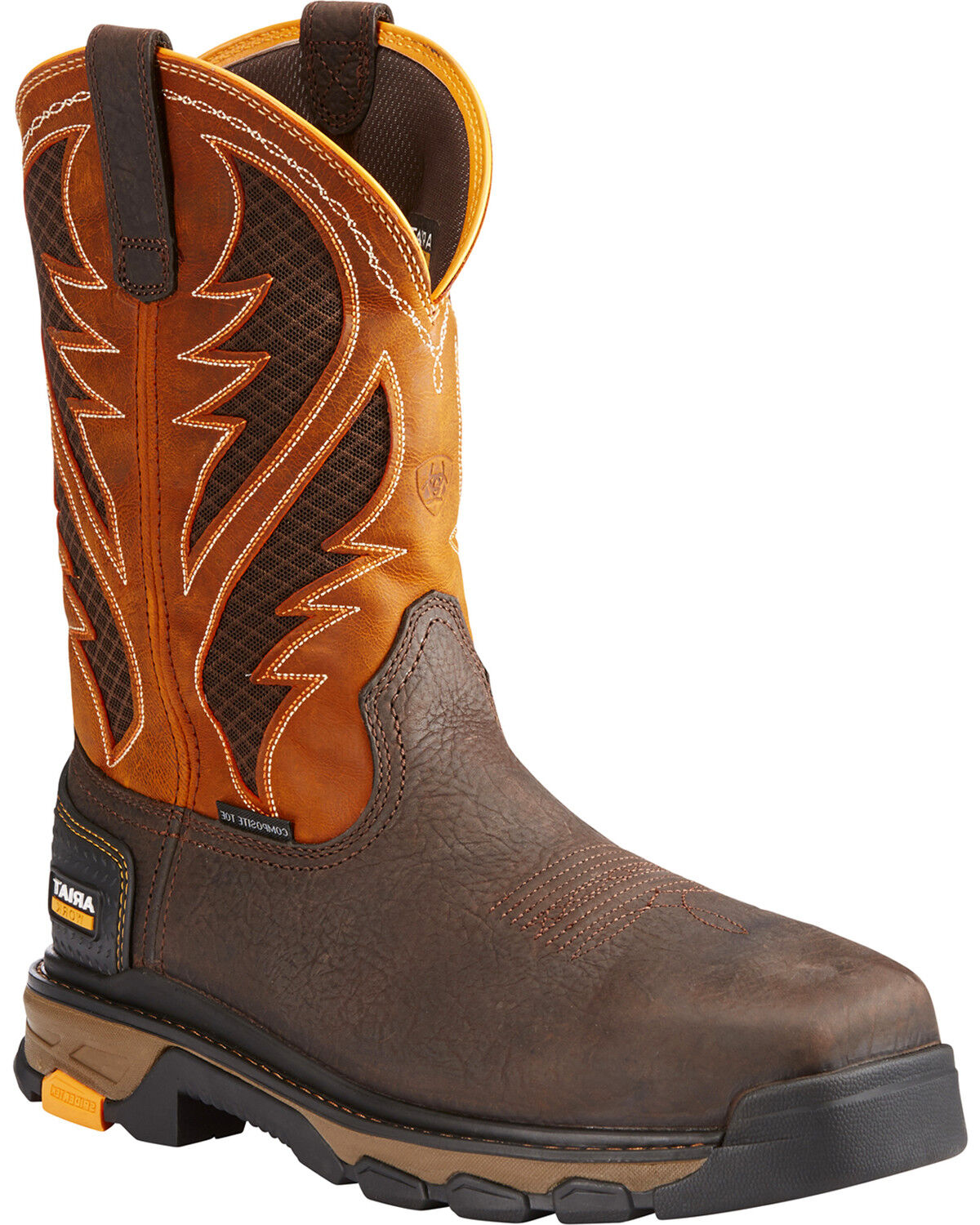 Image #1 - Ariat Men's Intrepid 11" VentTEK Work Boots - Composite Toe, Brown, hi-res