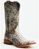 Image #1 - Tanner Mark Men's Python Print Western Boots - Broad Square Toe, Natural, hi-res