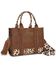Image #1 - Wrangler Women's Leopard Print Concealed Carry Crossbody Bag, Brown, hi-res