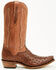Image #2 - El Dorado Women's Camille Exotic Ostrich Tall Western Boots - Snip Toe, Brass, hi-res