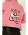 Image #4 - Grace in LA Women's Let's Go Girls Denim Jacket, Pink, hi-res