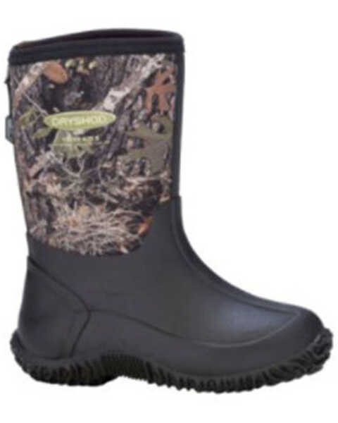 Image #1 - Dryshod Boys' Camo Tuffy Rubber Boots - Soft Toe, Camouflage, hi-res