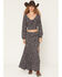 Image #1 - Idyllwind Women's Ridgepoint Ditsy Floral Print High Slit Maxi Skirt, Black, hi-res