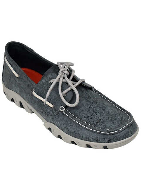 Ferrini Men's Loafer Shoes - Moc Toe, Black, hi-res