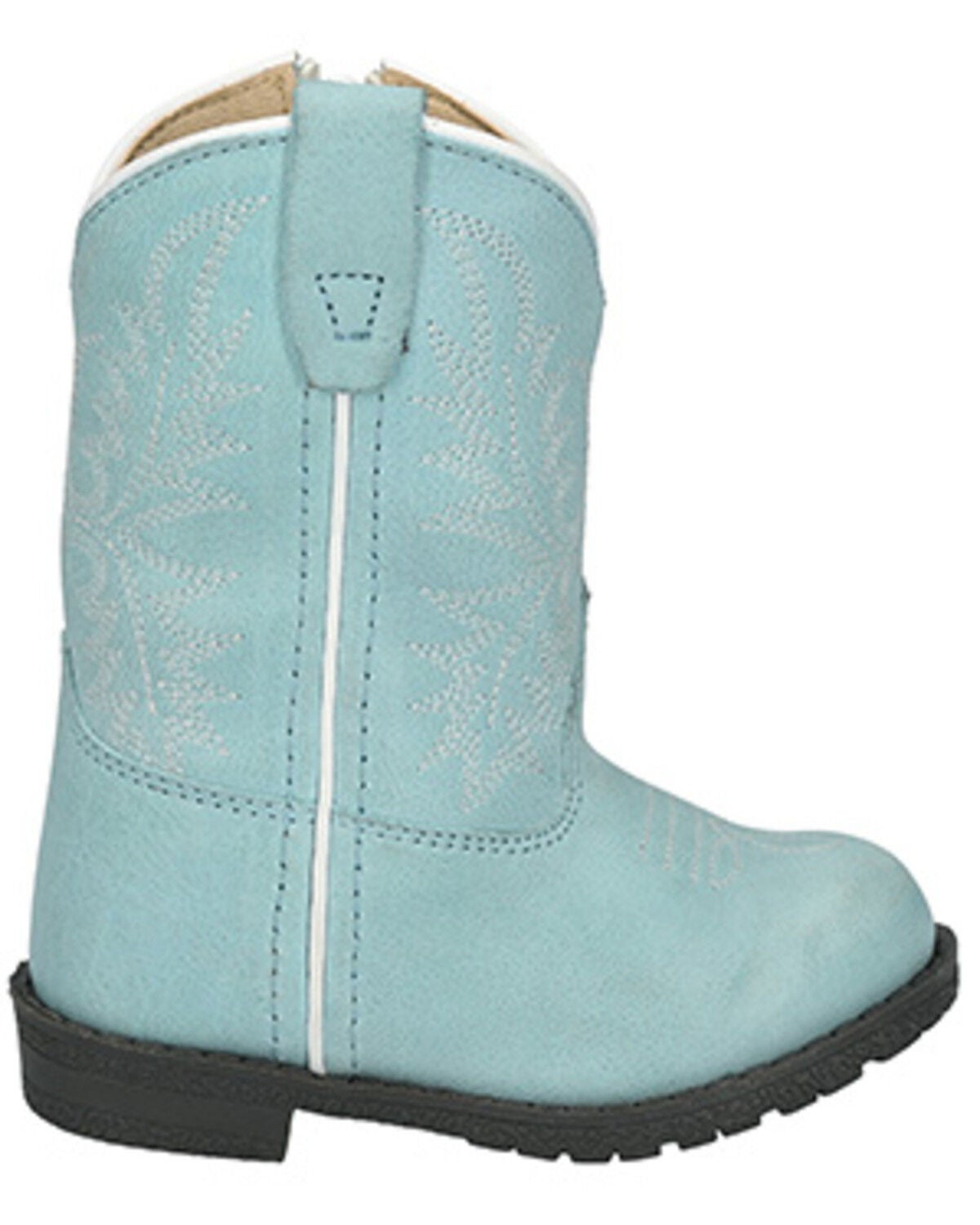 Image #2 - Smoky Mountain Toddler Girls' Hopalong Western Boots - Round Toe, Light Blue, hi-res