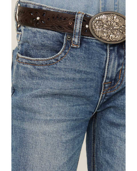 Image #2 - Rock & Roll Denim Girls' Pocket Bootcut Jeans, Blue, hi-res