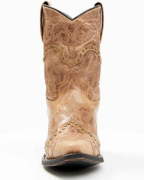 Image #4 - Laredo Women's Joni Western Fashion Booties - Snip Toe, Camel, hi-res
